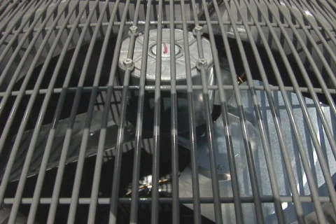 NTSC: Airconditioner - turns on Stock Footage 93993