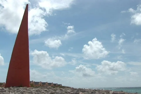 NTSC: Beacon &amp; a rough shore Stock Footage 153477