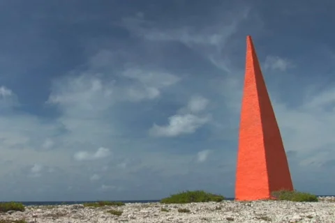 NTSC: Beacon &amp; a rough shore Stock Footage 153488