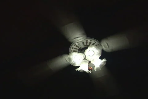 NTSC: Fan on black Stock Footage 153451