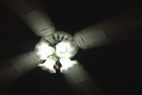 NTSC: Fan on black Stock Footage 153452