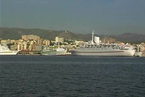 NTSC Harbor Palma de Mallorca Stock Footage 366299
