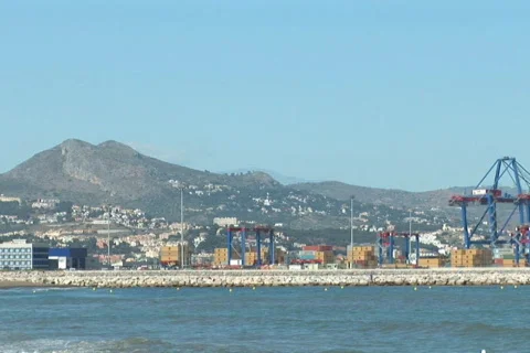 NTSC: Port of Malaga Stock Footage 484147