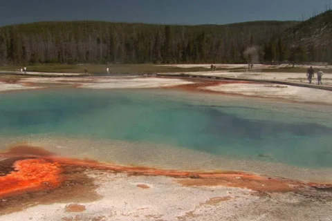 NTSC: Rainbow Pool - wide Stock Footage 93624