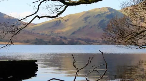 (NTSC) Reflections over beautiful water with stone pier - English Countryside 動画素材 41006826