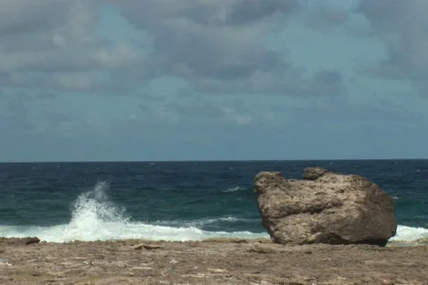 NTSC: Rough coast Stock Footage 153279