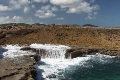 NTSC: Rough coast Stock Footage 153393