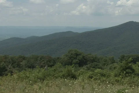 NTSC shenandoah pan left Stock Footage 92582