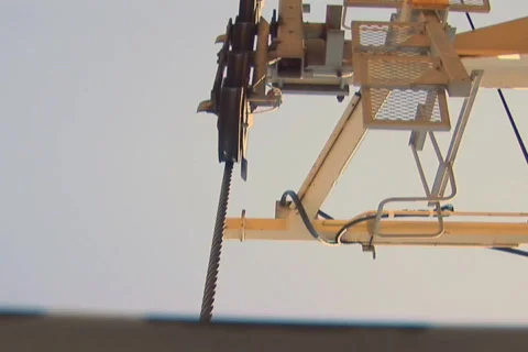 NTSC: Shot from a cable car Stock Footage 484264
