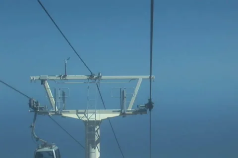 NTSC: Shot from a cable car Stock Footage 484356