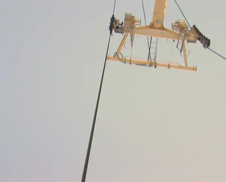 NTSC: Shot from a cable car Stock Footage 670985