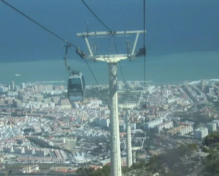 NTSC: Shot from a cable car Stock Footage 671069