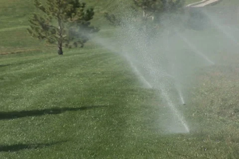 NTSC: Sprinkler system Stock Footage 153177