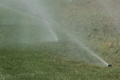 NTSC: Sprinkler system Stock Footage 153180