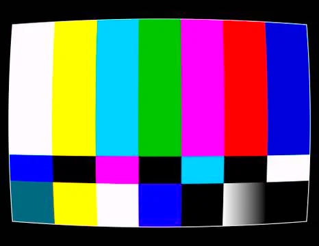 Ntsc tv pattern signal for test purposes Illustrazione stock