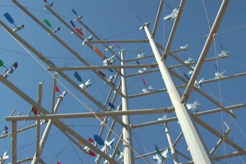 NTSC: Windcatcher / weather vane Stock Footage 484414