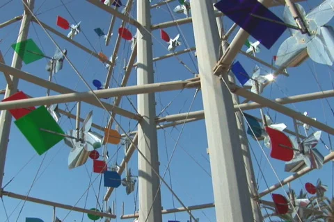 NTSC: Windcatcher / weather vane Stock Footage 484417