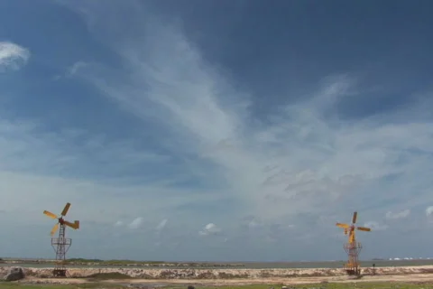 NTSC: Windmill Stock Footage 153523