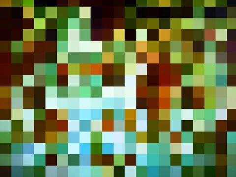 A nubile digital pattern of designing colorful squares and rectangles Stock Illustration