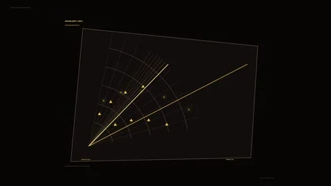 Nuclear Alert Instrument HUD Seamless Loop Stock Footage 342273035