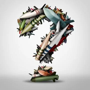 Nuclear Arms Question Stock-Illustration