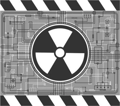 Nuclear background Stock Illustration