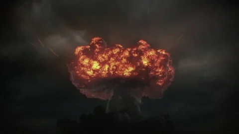 Nuclear blast coming to camera. Stock Footage 84789799