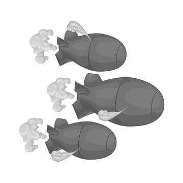 Nuclear Bomb Illustration Ilustración de archivo