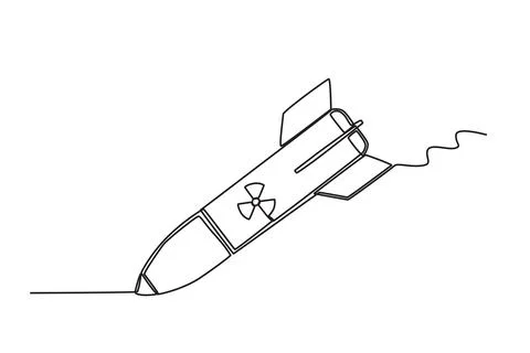 A nuclear bomb for war Ilustración de archivo