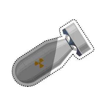 Nuclear bomb weapon Stock Illustration
