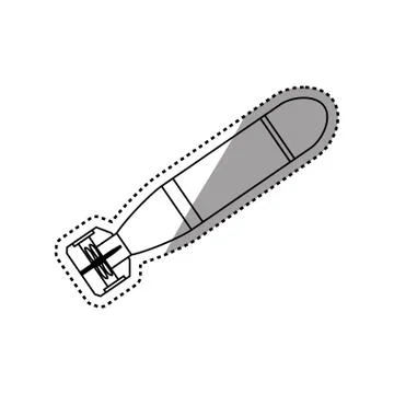 Nuclear bomb weapon Stock Illustration