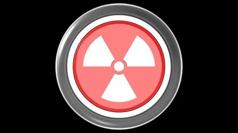 Nuclear button red and white isolated 3d illustration render 스톡 일러스트