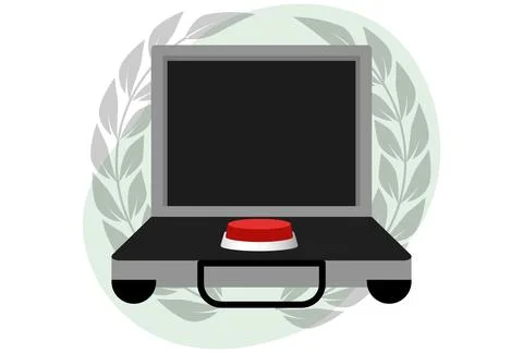 Nuclear Case Concept Illustration Stock Illustration