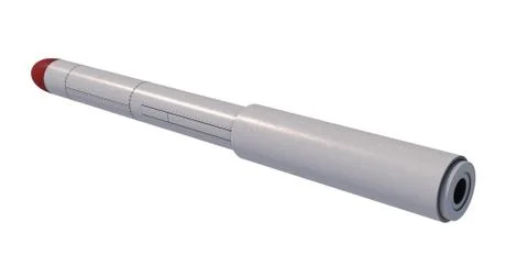 Nuclear Cruise missile. 3D render Stock Illustration