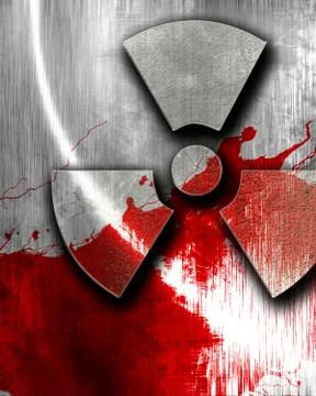 Nuclear danger background Stock Illustration