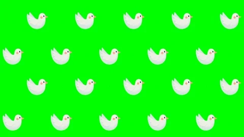 Nuclear Day Tests Pop-Up, Seamless, Pattern Characters: Green Screen Essentials Video stock 279198983