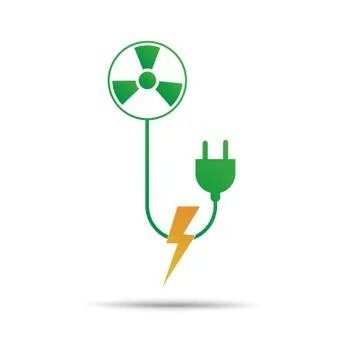 Nuclear eco green Stock Illustration
