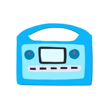 Nuclear electricity generator cartoon vector illustration Stock Illustration