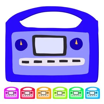 Nuclear electricity generator vector cartoon graphic Stock Illustration
