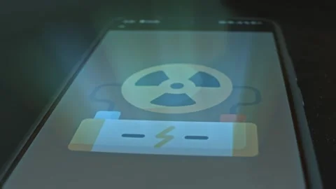 Nuclear energy, Radioactive symbol presentation Stock Footage 304522981
