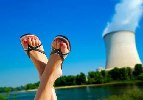 Nuclear environmental issues Stock Photos