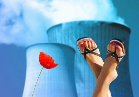 Nuclear environmental issues Stock Photos