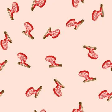 Nuclear explosion cloud radioactive pollution isometric icon seamless pattern Illustrazione stock