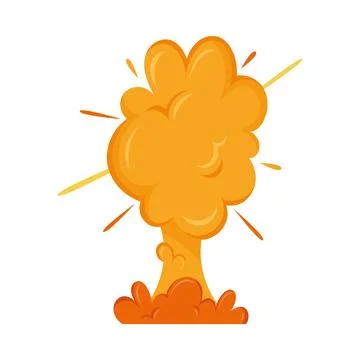 Nuclear explosion effect Stock Illustration