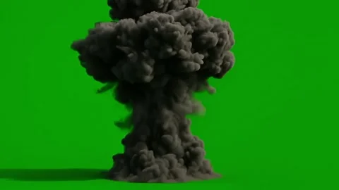Nuclear Explosion on Green Screen 스톡 동영상 316247693