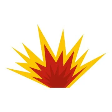 Nuclear explosion icon isolated Stock Illustration