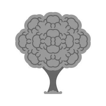 Nuclear explosion isolated. Atomic mushroom from nuclear bomb explosion Ilustración de archivo