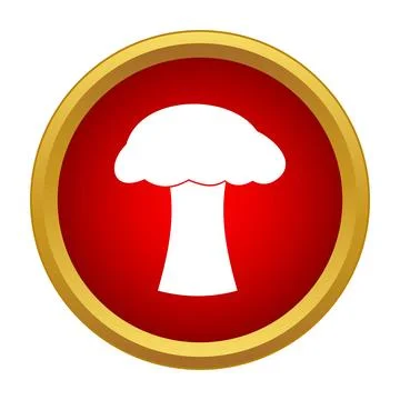 Nuclear explosion mushroom cloud atomic bomb icon Illustrazione stock