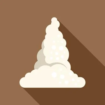 Nuclear explosion mushroom cloud rising with long shadow Stock Illustration