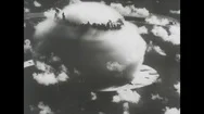 Nuclear Explosion At The Nevada Test Site Stock Footage